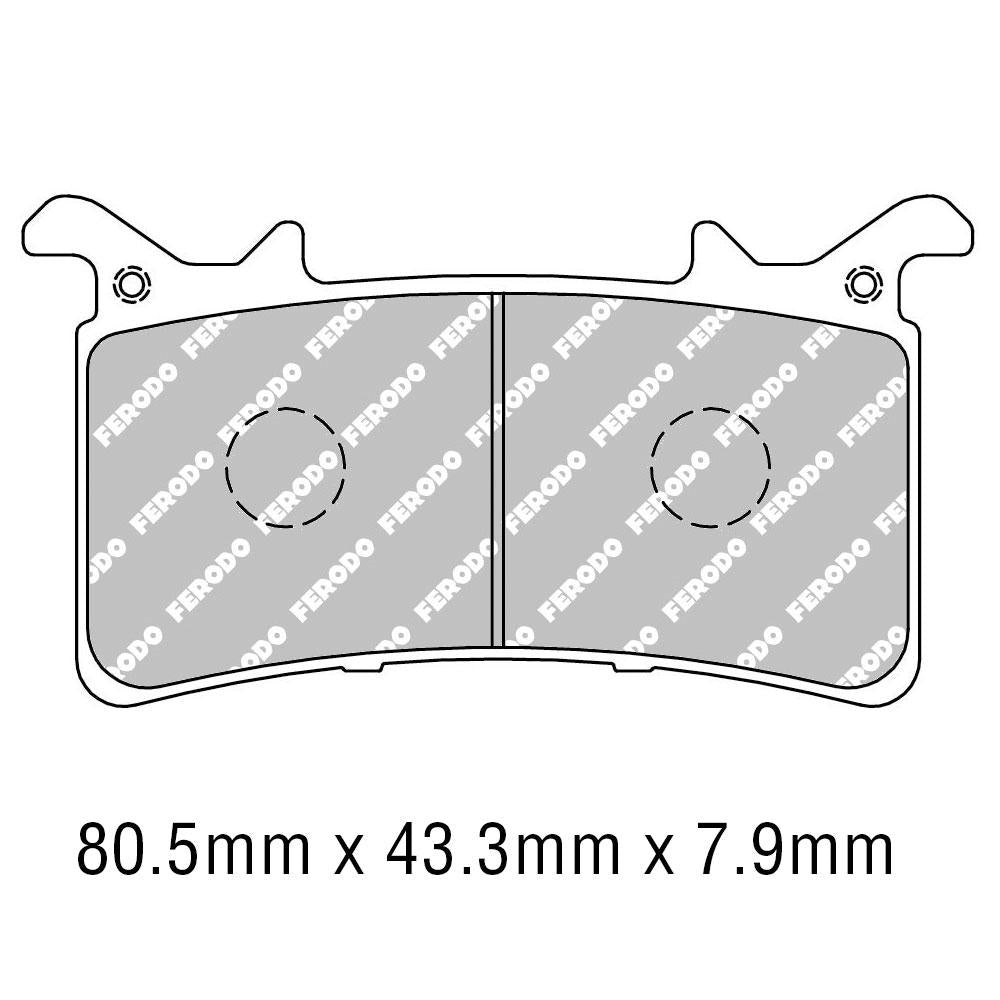 Ferodo Brake Pads - FDB2324XRAC (PK = 2 Pads)