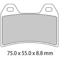 Ferodo Disc Pad Set - FDB2042 CPRO Ceramic Grip Pro Race Compound - Non Sintered