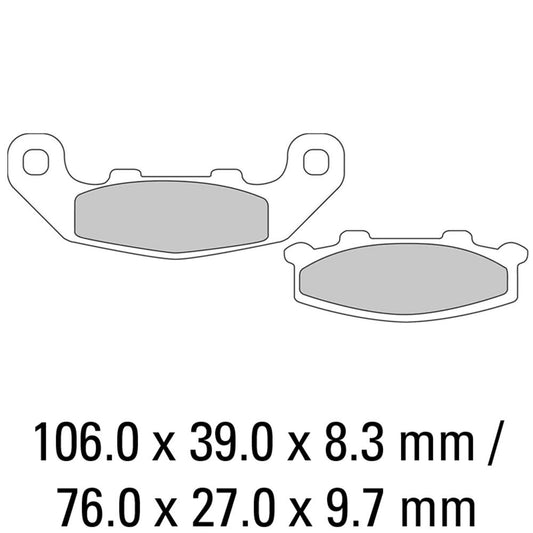 Ferodo Disc Pad Set - FDB508 P Platinum Non Sintered Compound
