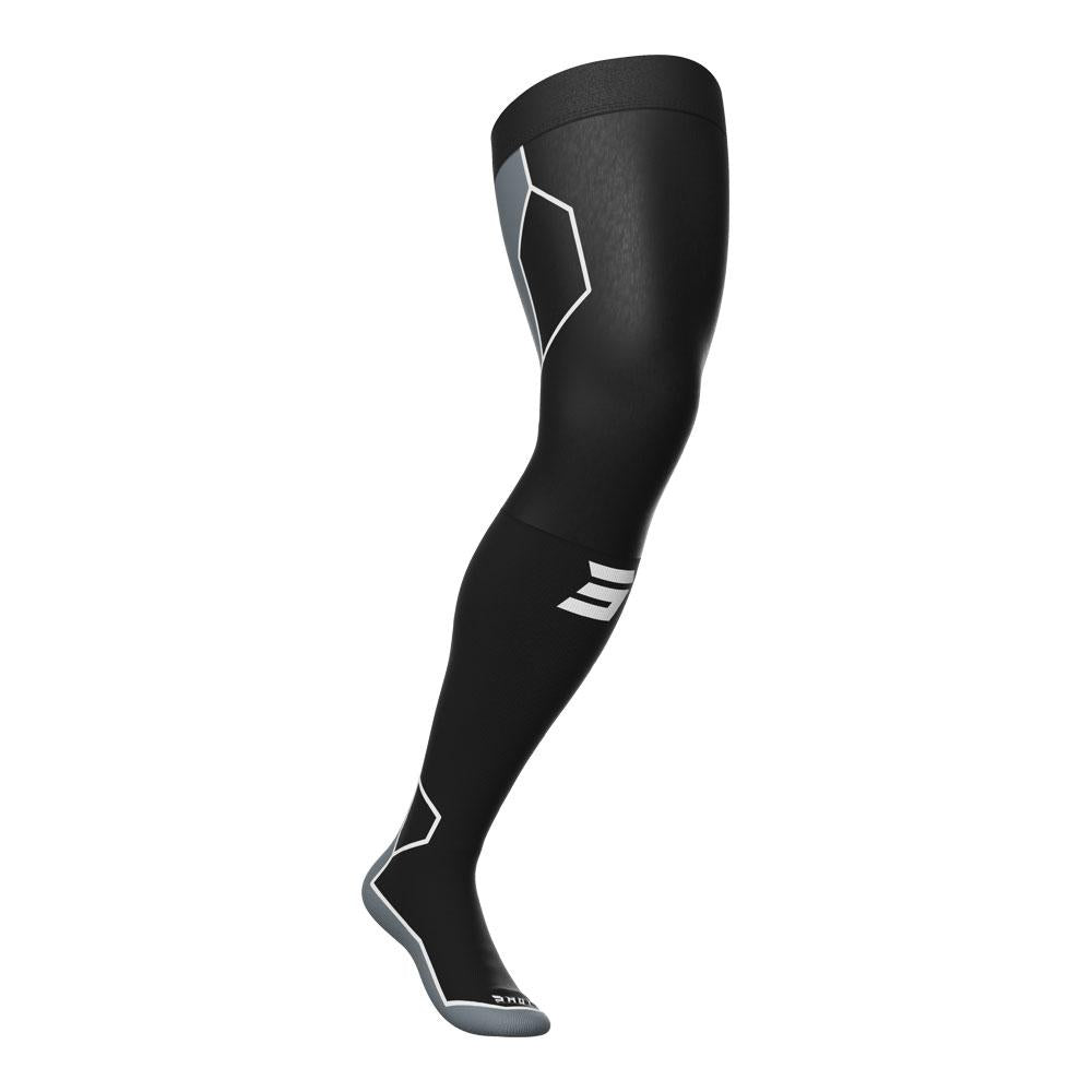 Shot Line Knee Brace Socks Black