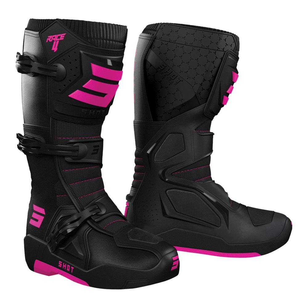 Shot Race 4 Boots Black/Pink