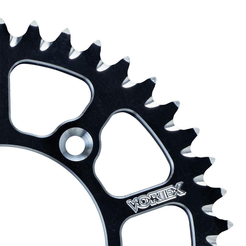 VORTEX ALLOY REAR SPROCKET 420P 43T - COBRA CX65 20-24 - BLACK