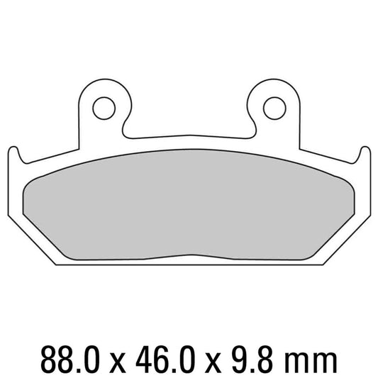 Ferodo Disc Pad Set - FDB663 P Platinum Non Sintered Compound