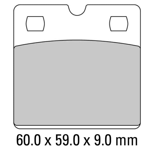 Ferodo Disc Pad Set - FDB204 P Platinum Non Sintered Compound