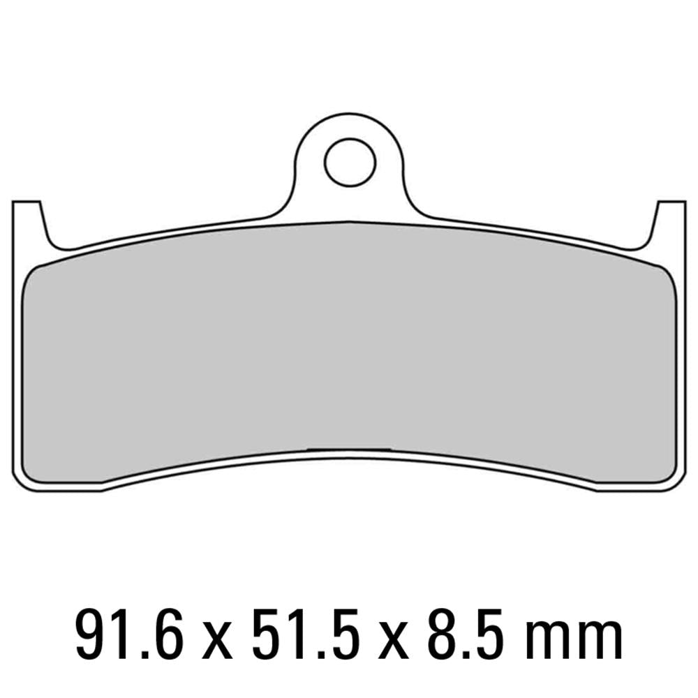 Ferodo Disc Pad Set - FDB2036 P Platinum Non Sintered Compound