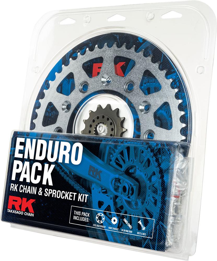 Enduro Pack - RK Chain & Sprocket Kit - Steel - 14/53 CRF250X 04-17