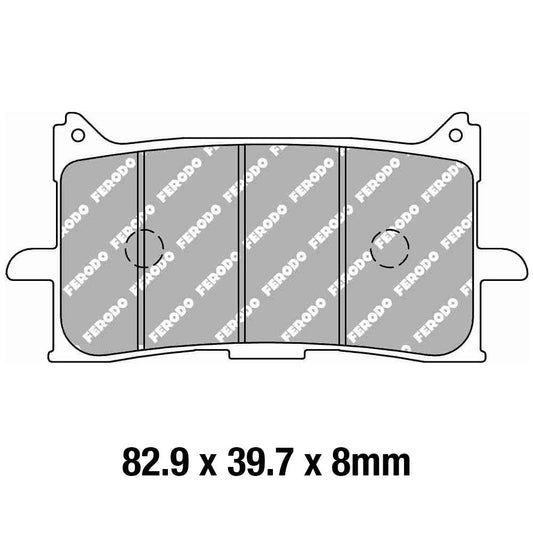 Ferodo Disc Pad Set - FDB2294 ST Sinter Grip Sintered Compound - Road