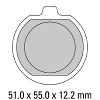 Ferodo Disc Pad Set - FDB220 P Platinum Non Sintered Compound