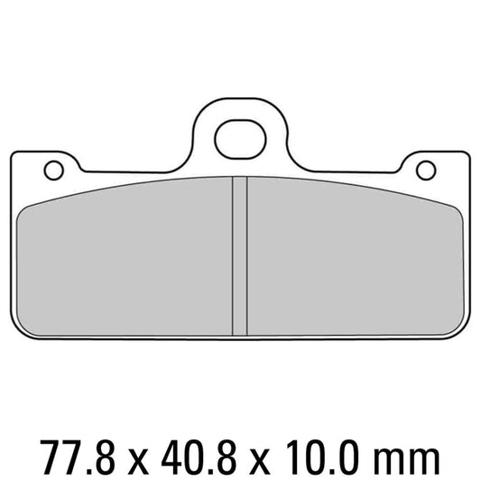 Ferodo Disc Pad Set - FDB2123 CP911 Carbon Grip Race Compound - Non Sintered