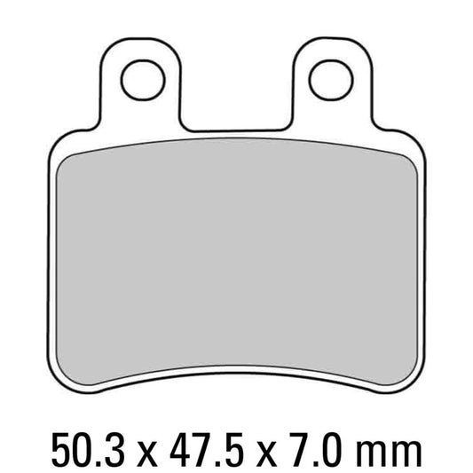 Ferodo Disc Pad Set - FDB2128 AG Argento Non Sintered Compound
