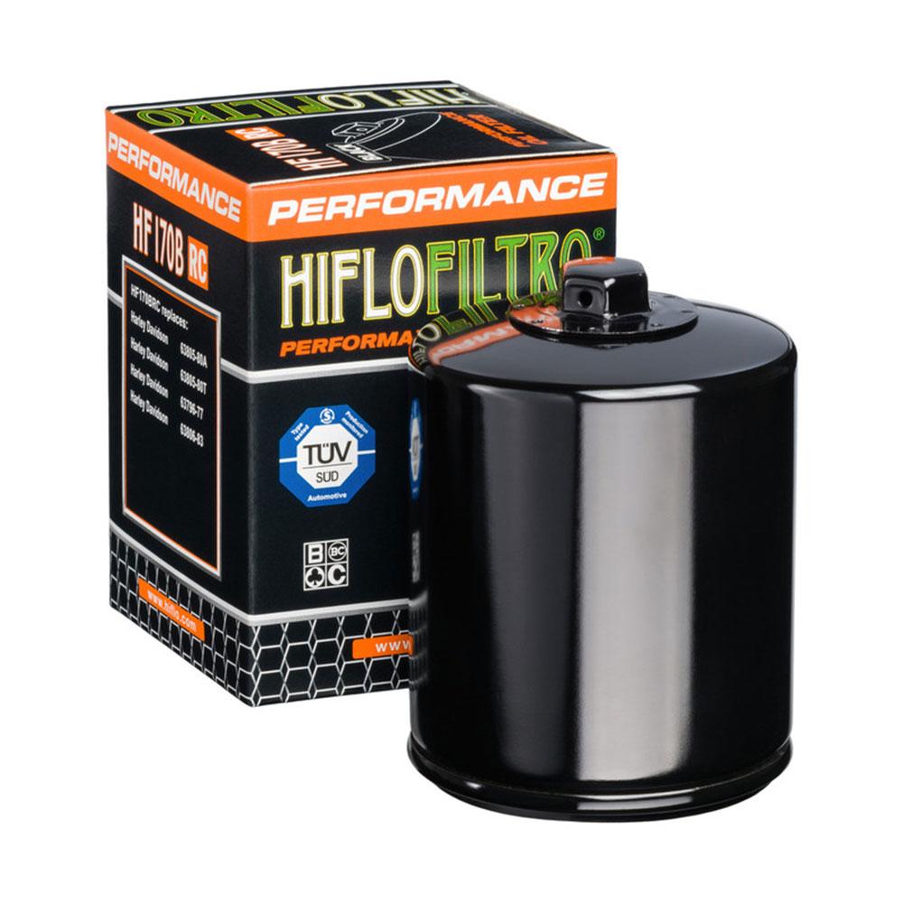 Hiflofiltro Oil Filter - HF170BRC Black (With Nut)