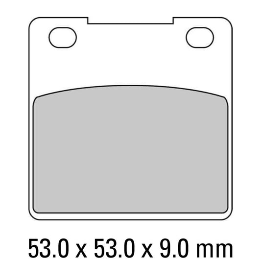 Ferodo Disc Pad Set - FDB338 ST Sinter Grip Sintered Compound - Road Compound