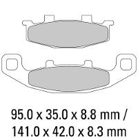 Ferodo Disc Pad Set - FDB481 EF ECO Friction Non Sintered Compound