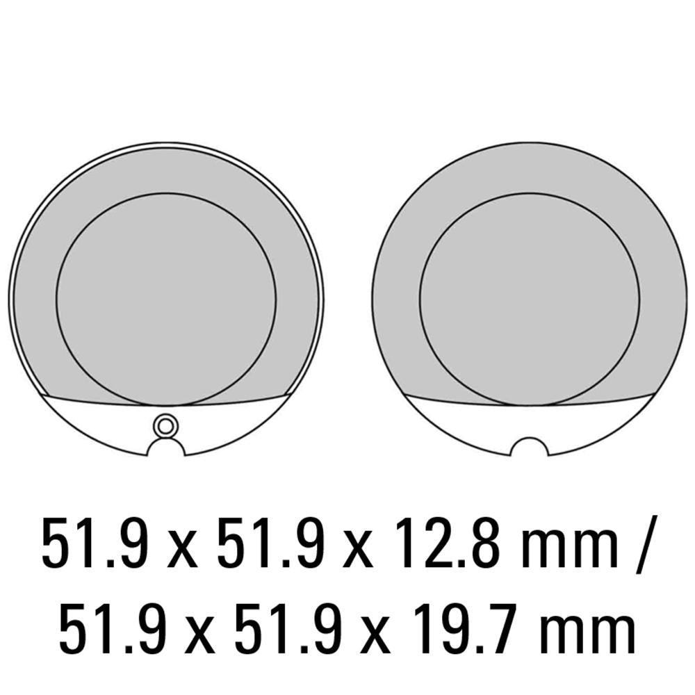 Ferodo Disc Pad Set - FDB119 P Platinum Non Sintered Compound