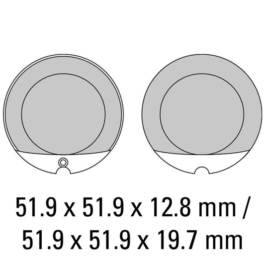 Ferodo Disc Pad Set - FDB119 P Platinum Non Sintered Compound