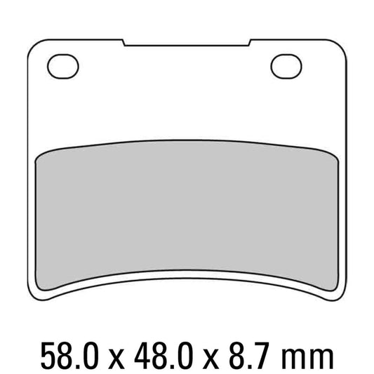 Ferodo Disc Pad Set - FDB390 P Platinum Non Sintered Compound