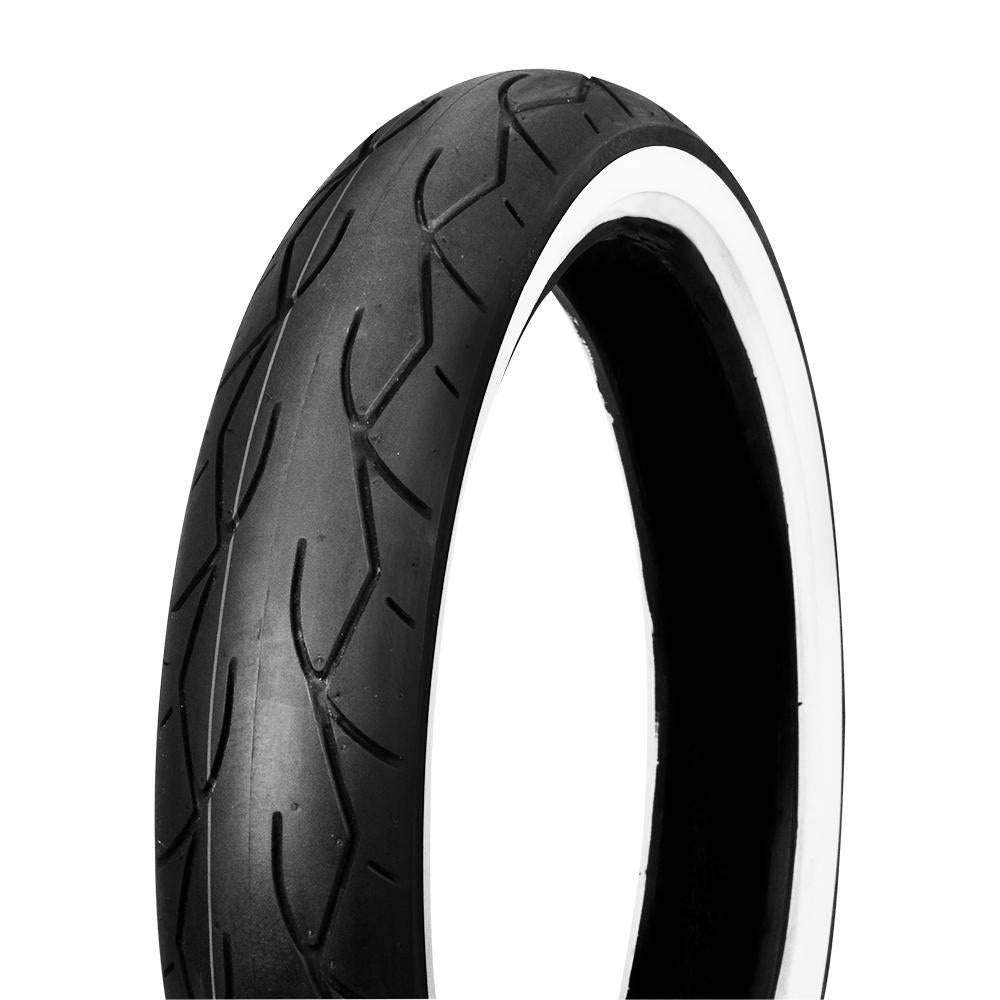 Vee Rubber Tyre VRM302 White Wall MT90B16 72H Tubeless Front