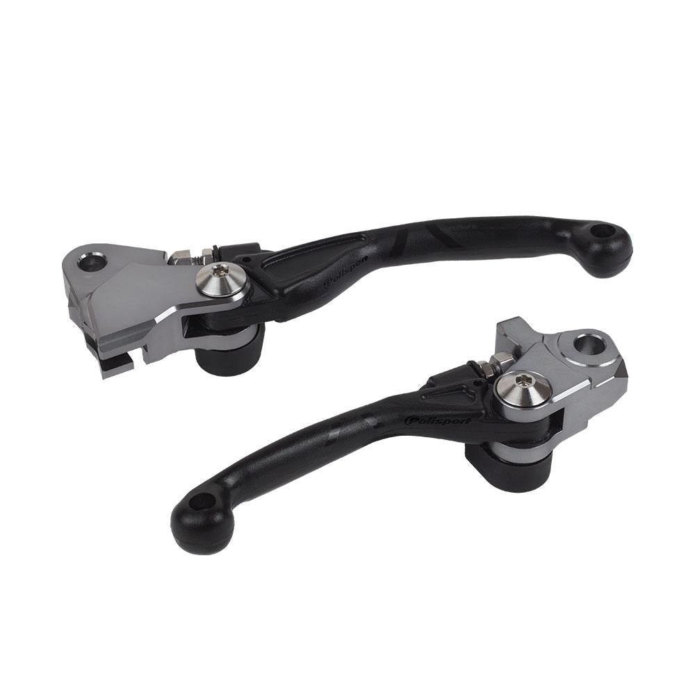 Polisport Folding Lever Set Husqvarna TE/FE 19-22 - Black