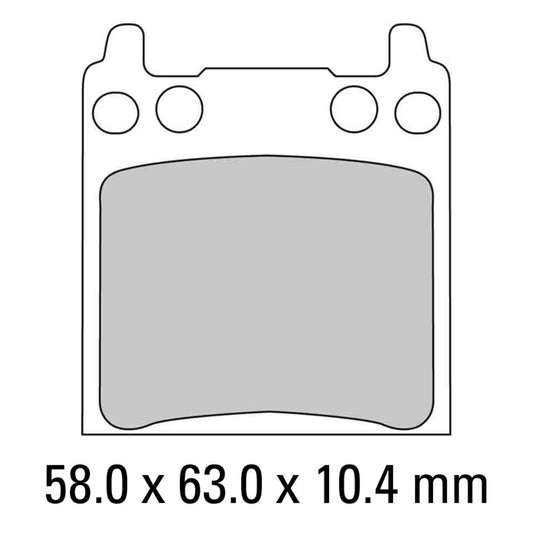 Ferodo Disc Pad Set - FDB134 P Platinum Non Sintered Compound