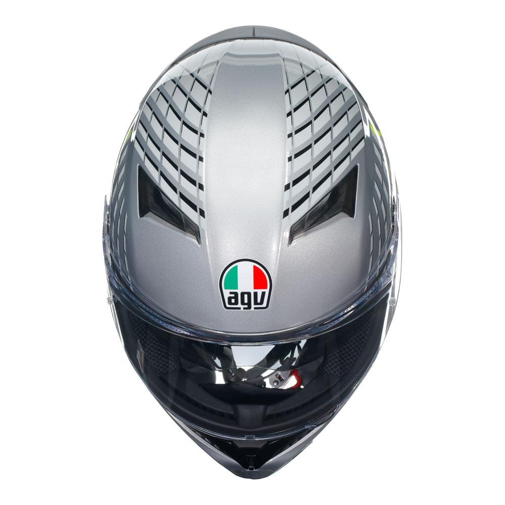 AGV K3 - Fortify Grey/Black/Yellow Fluro