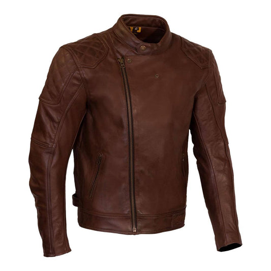 Merlin Chester Cafe D30 Leather Jacket Brown
