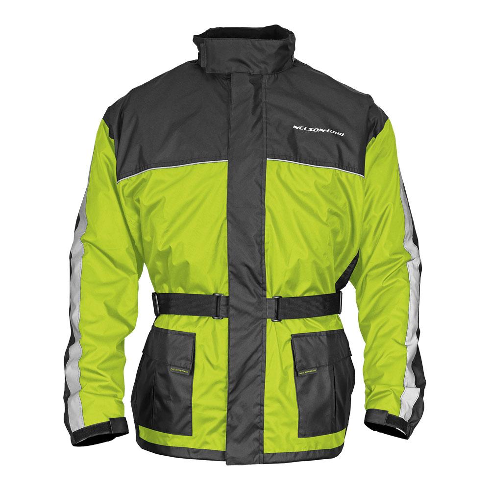 Nelson-Rigg Solo Storm Rain Jacket High Viz Yellow/Black