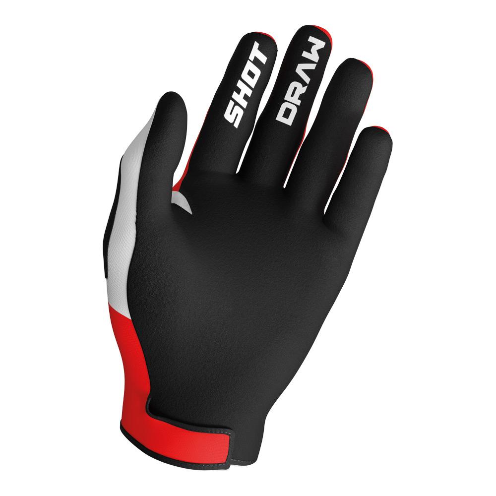 Shot Draw Kid Sky Gloves Red