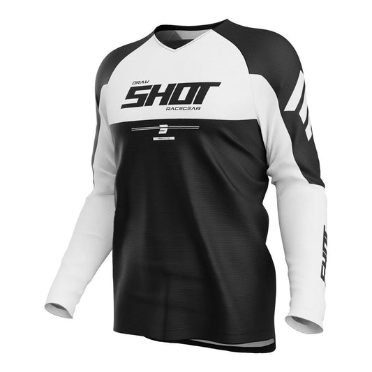 Shot Draw Private Jersey White