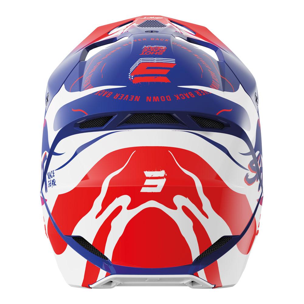 Shot Furious Kid Beast Helmet Blue/Red Glossy