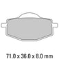 Ferodo Disc Pad Set - FDB475 AG Argento Non Sintered Compound