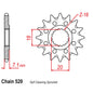 Front Sprocket - Steel 14T 520P