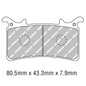 Ferodo Brake Pads - FDB2324XRAC (PK = 2 Pads)