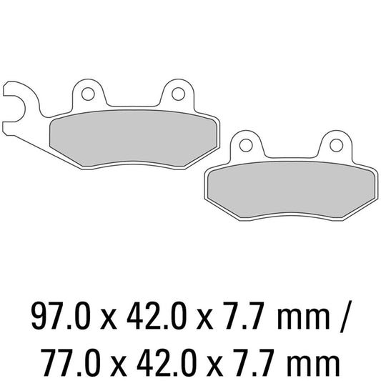 Ferodo Disc Pad Set - FDB497 SG Sinter Grip Sintered Compound - Off-Road