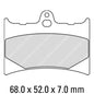 Ferodo Disc Pad Set - FDB498 P Platinum Non Sintered Compound