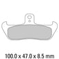 Ferodo Disc Pad Set - FDB499 P Platinum Non Sintered Compound