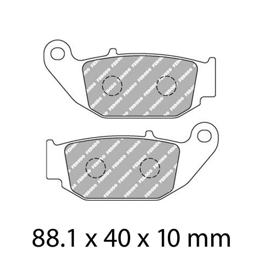 Ferodo Disc Pad Set - FDB2275 EF ECO Friction Non Sintered Compound