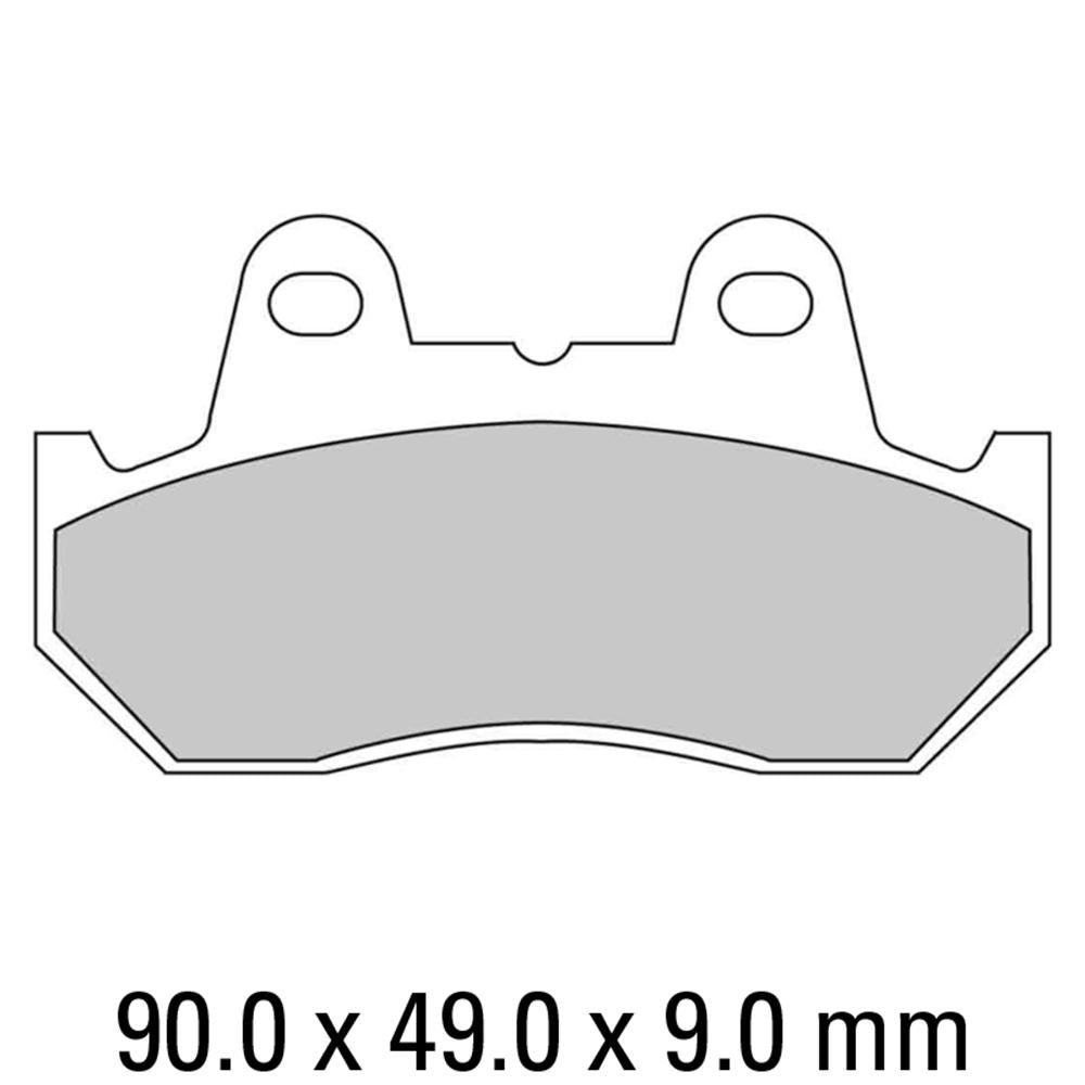 Ferodo Disc Pad Set - FDB538 P Platinum Non Sintered Compound