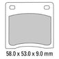 Ferodo Disc Pad Set - FDB151 P Platinum Non Sintered Compound