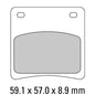 Ferodo Disc Pad Set - FDB569 P Platinum Non Sintered Compound