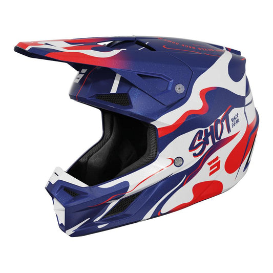 Shot Speed Beast Helmet Blue/Red Pearly
