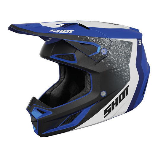 Shot Speed Hybrid Helmet Blue Matt