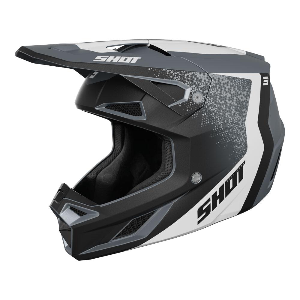 Shot Speed Hybrid Helmet Grey Matt
