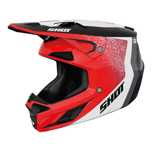 Shot Speed Hybrid Helmet Red Glossy