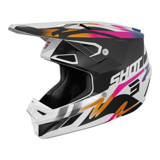 Shot Speed Wave Helmet Black/White Pearly