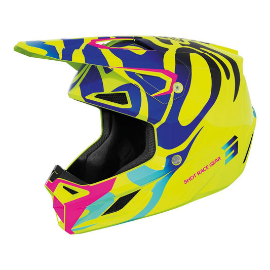Shot Speed Kid Ghost Helmet Neon Yellow Glossy