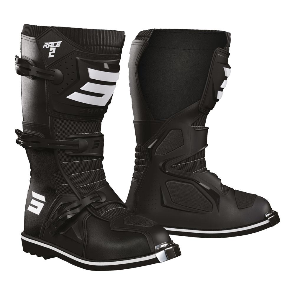 Shot Race 2 Kid Boots Black