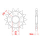 Front Sprocket - Steel 13T 520P D/D