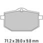 Ferodo Disc Pad Set - FDB583 P Platinum Non Sintered Compound