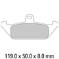 Ferodo Disc Pad Set - FDB592 P Platinum Non Sintered Compound