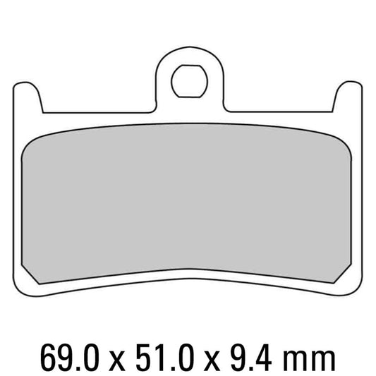 Ferodo Disc Pad Set - FDB605 ST Sinter Grip Sintered Compound - Road